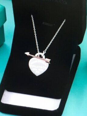Tiffany & Co. Silver Heart Pendant Necklace
